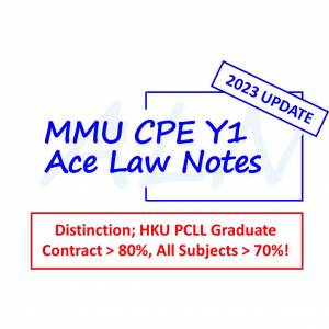 MMU CPE Y1 Distinction Notes