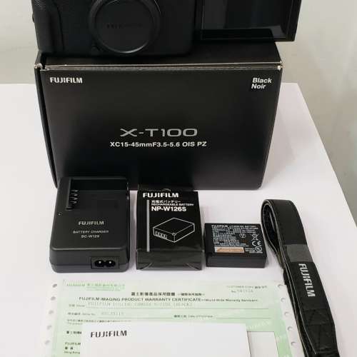 Fujifilm X-T100 Black Body (富士 XT100 黑色 淨機身) - 99%新，快門次數 681次，...