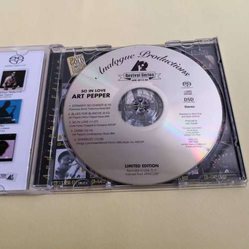 SACD ART PEPPER / SO IN LOVE