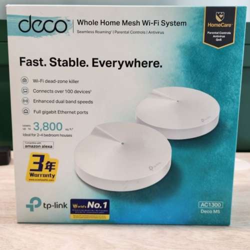 AC1300 Whole-Home Wi-Fi Mesh Router Deco M5