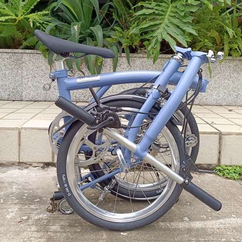 特賣 自改平把款 Ruhm Rc7 7speed C剎 鉻鉬鋼 折叠車 送前後蛙燈叮叮  ((( 另外我地...