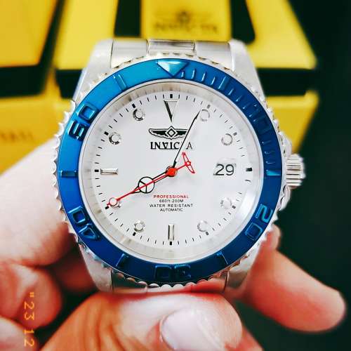 全新 Invicta 藍圈白面 42mm NH35A 自動機械錶