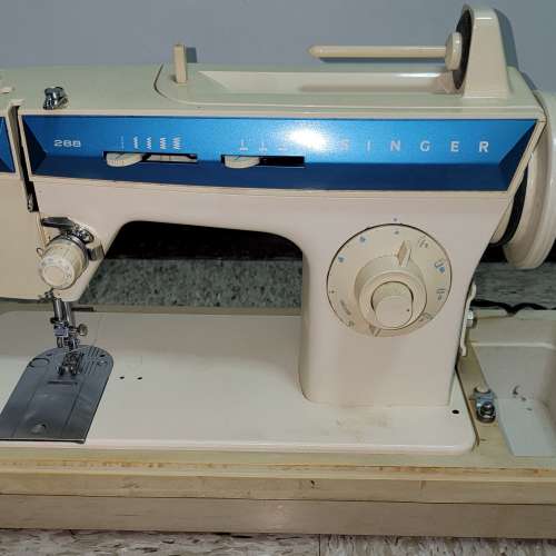 1970 年時代 SINGER 勝家 288 衣車 家用 多功能 電動縫紉機 Year 1970's Sewing Ma...