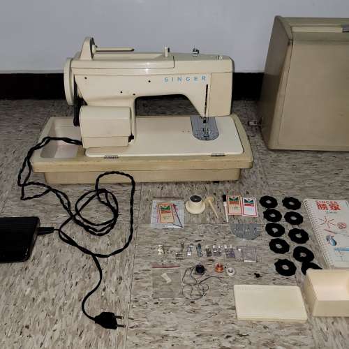 1970 年時代 SINGER 勝家 288 衣車 家用 多功能 電動縫紉機 Year 1970's Sewing Ma...