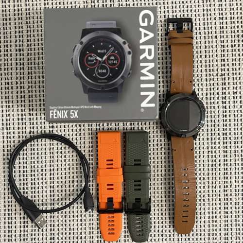 Garmin Fenix 5X Sapphire 英文版