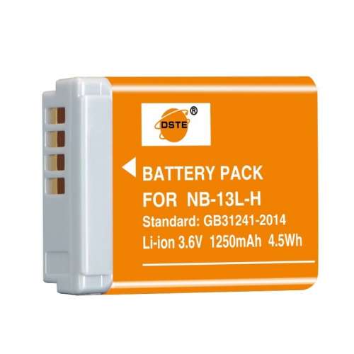 DSTE CANON NB-13-H Lithium-Ion Battery Pack 代用高容量電池  (3.6V，1250mAh)