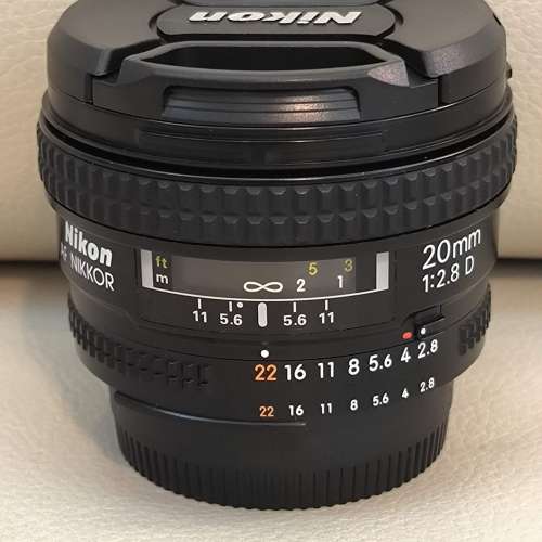 Nikon AF-D 20mm f2.8 接近全新