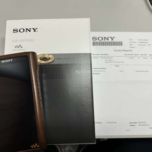 行貨 Sony WM1AM2 黑磚2代 有保 連Dignis套