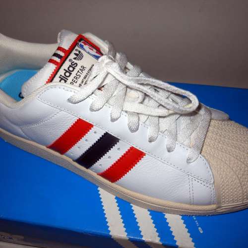 ADIDAS SUPERSTAR 2 NBA 紅白藍膠袋 US11 100%全新 籃球鞋 運動鞋!
