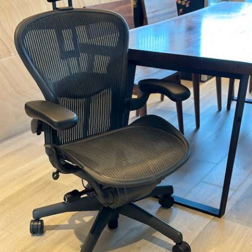 Herman Miller Aeron Chair 適用香港人B Size人體工學椅 電腦櫈 (額外贈送 美國Atla...