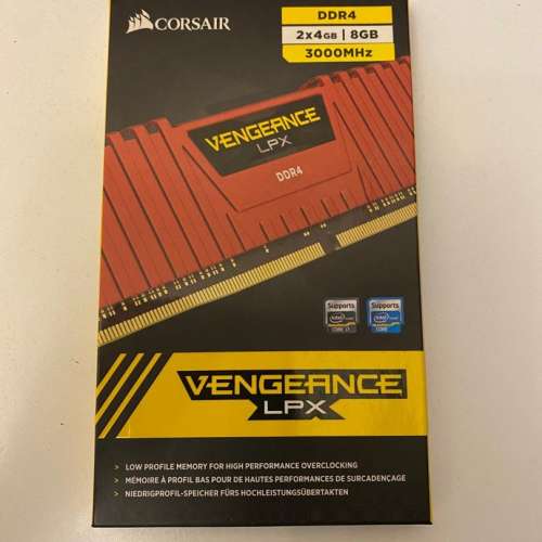 Corsair Vengeance LPX DDR4-3000 CL15 2x4GB (8GB Total)