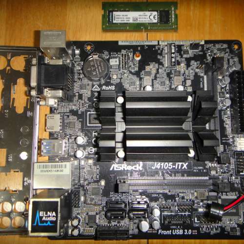 ASRock J4105-ITX 主版 連Kingston 8G Notebook Ram 正版 Window10Pro啟動碼