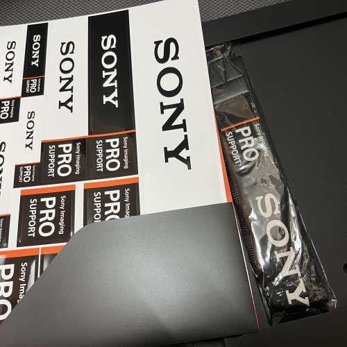 （非賣品）Sony PRO Support 相機帶連貼紙 （A1, A7R5, A74, A7S3, A7C….)