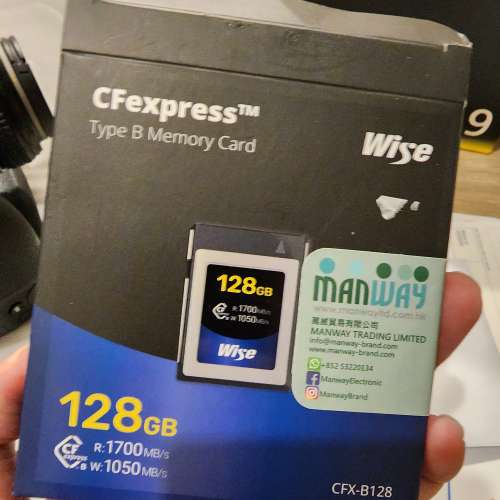 全套有盒 香港行貨 Wise CFexpress Type B 128GB
