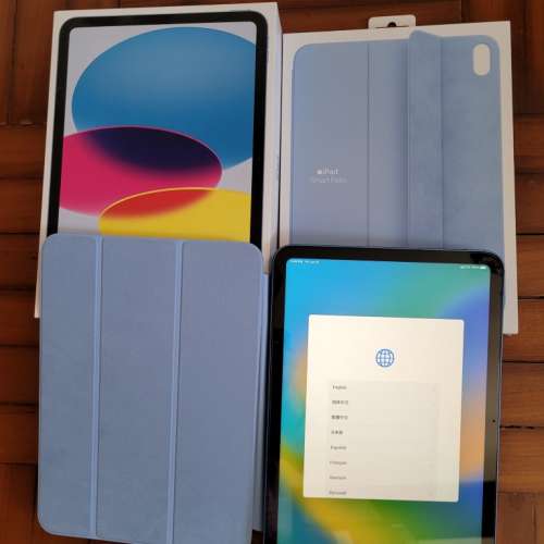 10.9-inch iPad 5G版 64GB - Blue with Smart Folio