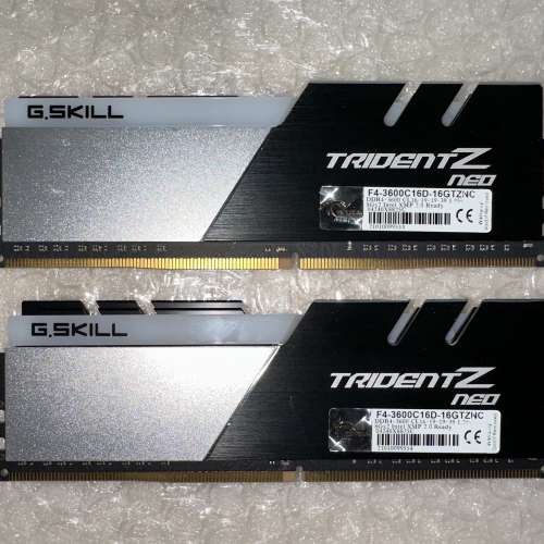 G.Skill Trident Z Neo DDR4-3600 16GB Kit (2x8GB) F4-3600C16D-16GTZNC