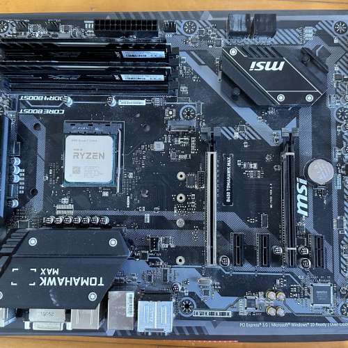 買賣全新及二手CPU, 電腦- AMD Ryzen 7 3700X + MSI B450 Tomahawk Max