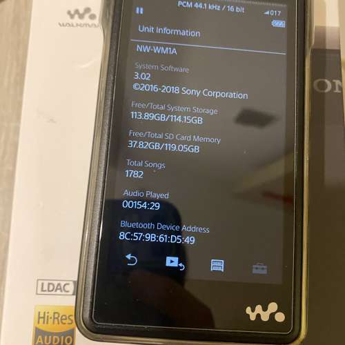 放舊黑磚Sony WM1A 有單過保 95新