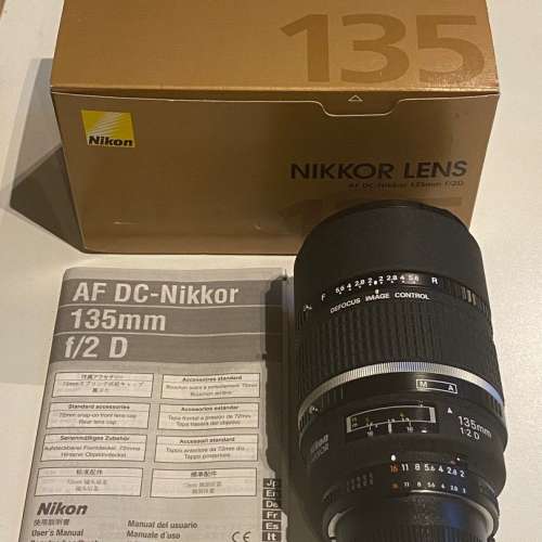 95% new Nikon AF 135mm f2D DC lens 鏡頭