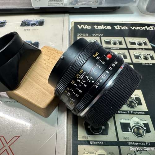 90 New Leica R 28mm f/2.8 3 Cam Lens with hood 4480. Only 二手或全新手動對焦鏡頭, 攝影產品