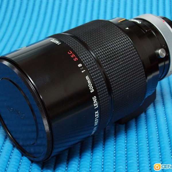 Canon 500mm F8 S.S.C. Reflex lens 反射鏡FD to EOS 超薄接環- 二手或