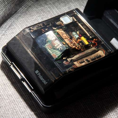 Transparent Polaroid SPECTRA Onyx  instant film camera