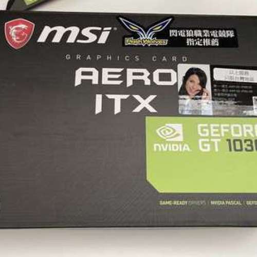 99% 新 MSI Geforce GT 1030 2GB AERO ITX PCIE