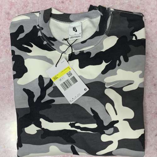 全新 Nike 衛衣 迷彩 有吊牌 100%new 長袖 運動衫 NIKE NRG CAMO CREW SWEAT