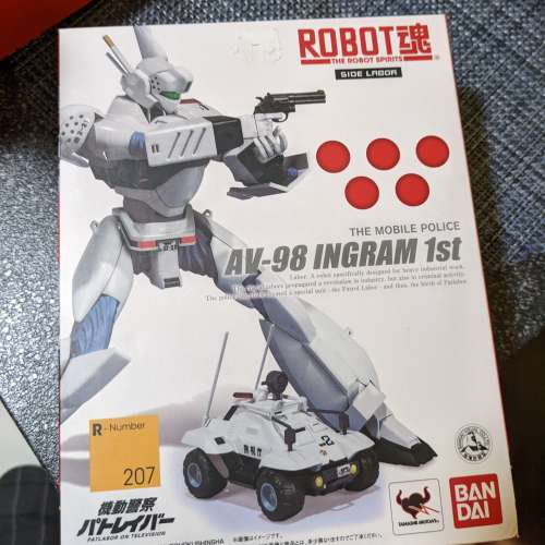 Bandai tamashii Robot 魂207 機動警察 Mobile police 英格倫 1號 av-98 ingram 1st