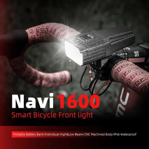 100%NEW ENFITNIX Navi1600 Smart Bicycle Front Light , Free gopro adapter