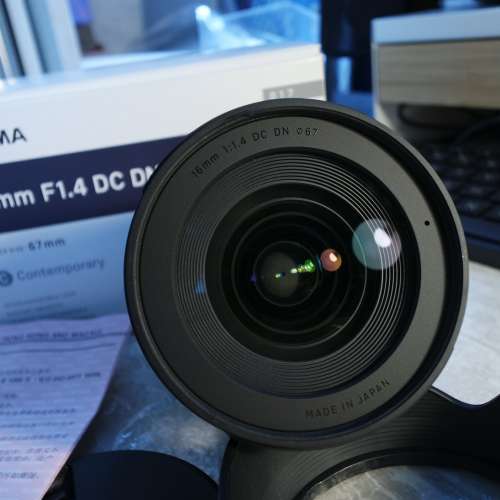 (Like New) Sigma 16mm F1.4 Lens for Sony E-Mount (A5000 A6000 NEX can use)