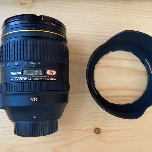 Nikon AF-S 24-120mm F4 G ED VR 100%work 95%New 連 Filter B+W