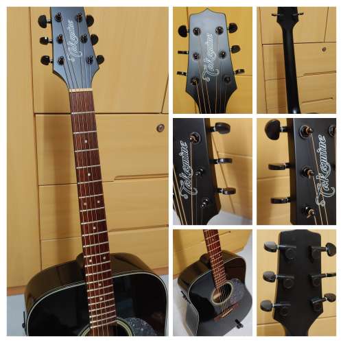 Takamine D2D-BLK 民謠電木結他+結他袋