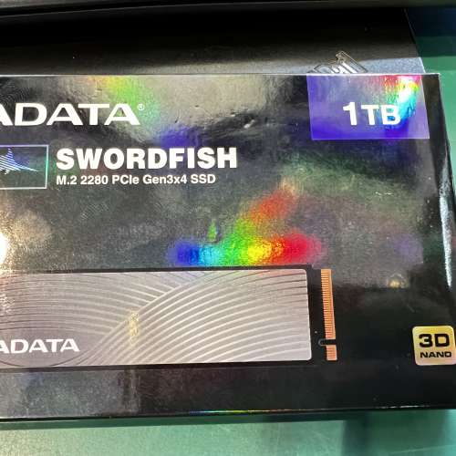 全新 ADATA M.2 SSD 1TB 未開盒 Gen3