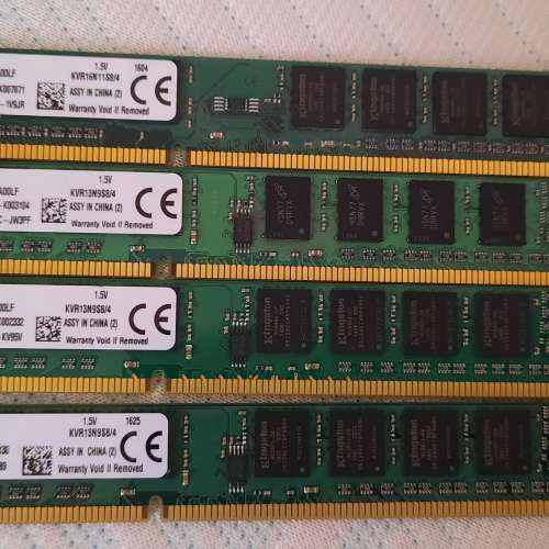Kingston 4G DDR3 Ram X 4....total 16G....$200