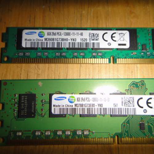 Samsung DDR3 1600 8GBx2 共16GB Desktop Ram