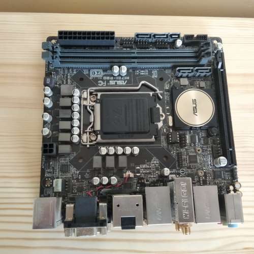 (新淨H170 ITX) ASUS  H170i PRO 底板連全新原裝背板 (運作正常 已更新BIOS 3805)