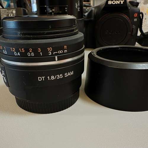 Sony a65, DT 16-50mm, DT 18-135mm, DT 35mm F1. 8, Minolta 75-300, HVL-F42AM 閃...