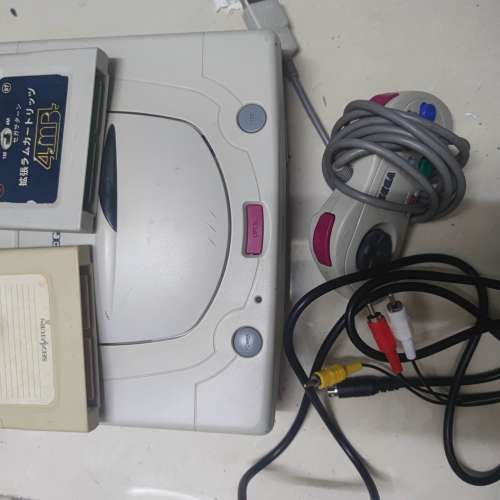 Sega saturn 220V 主機，手掣，av線，有改機