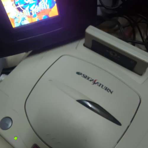 Sega saturn 220V 主機，手掣，av線，有改機