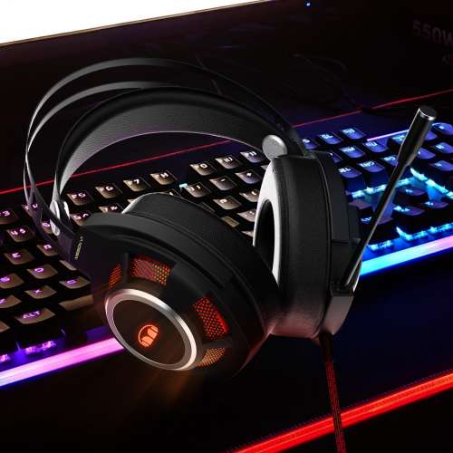 蝕讓 Monster Mission V1 專業 頭戴式 7.1環繞立體聲 電競 耳機 電腦 PC PS4 PS5 M...