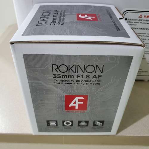 全新 Rokinon (Samyang) AF 35mm f/1.8 FE Lens for Sony E FF, A7, A7R, A7C, A7S...