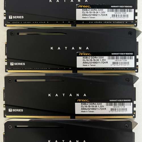 Antec Katana Memory Antec Katana 3200mhz Antec 16GB Katana