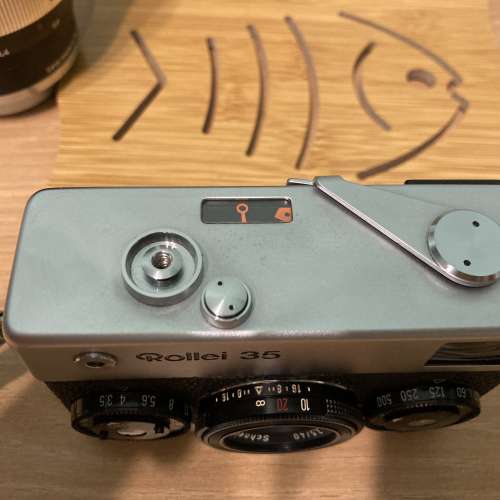 Rollei 35 連 原裝皮套 原裝手繩 Xenar