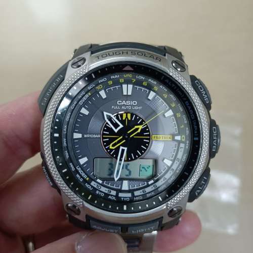 Casio Protrek 500T 鈦金屬三重傳感器手錶