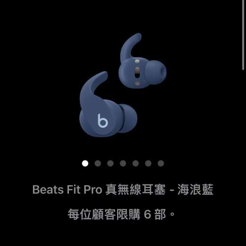Apple Beats Fit Pro藍色真無線藍芽耳機