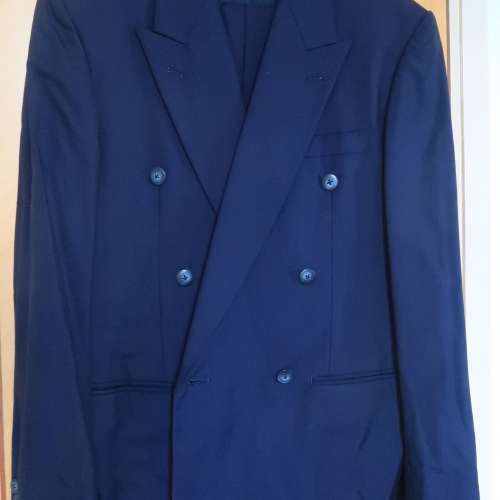 Lordy Ferri UOMO 100%羊毛 深藍色男裝西裝外套 西裝褸 西裝褲 Dark Blue Men Suit...