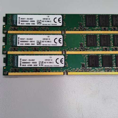出售 DDR3 1600 8GB PC Ram ($ 100 一條 , 可散賣)