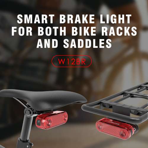 100%NEW GACIRON W12BR Smart Brake Warning Bicycle Shelf Braking Light