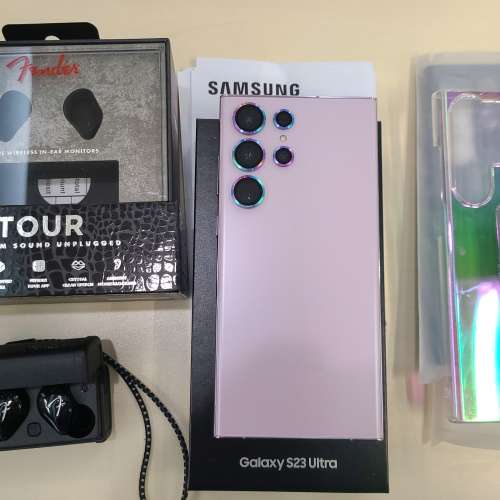 90%新 三星 Samsung Galaxy S23 Ultra 12+256GB 紫色行貨 保養至24年2月 送 Fender...